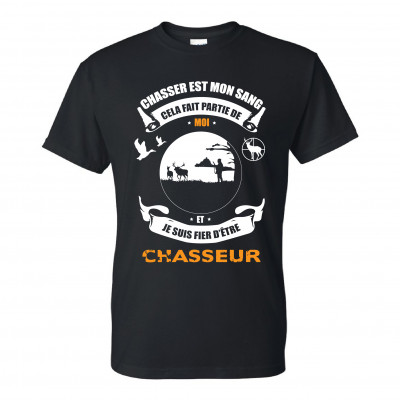 T-Shirt modèle "Passion Chasseur" 